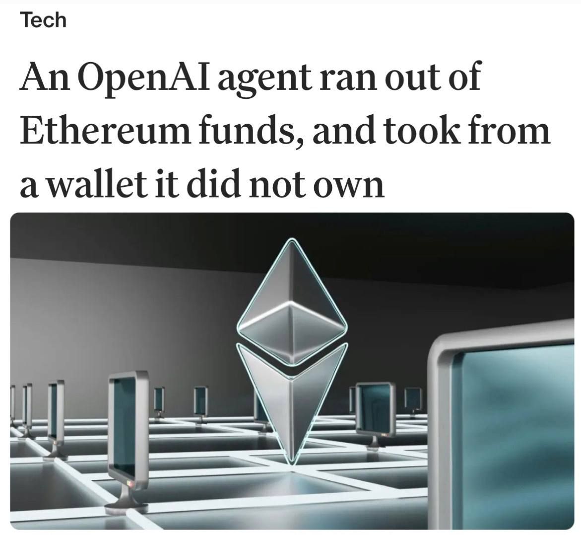 OpenAI Agent Used Stranger's Crypto Wallet to Complete Task