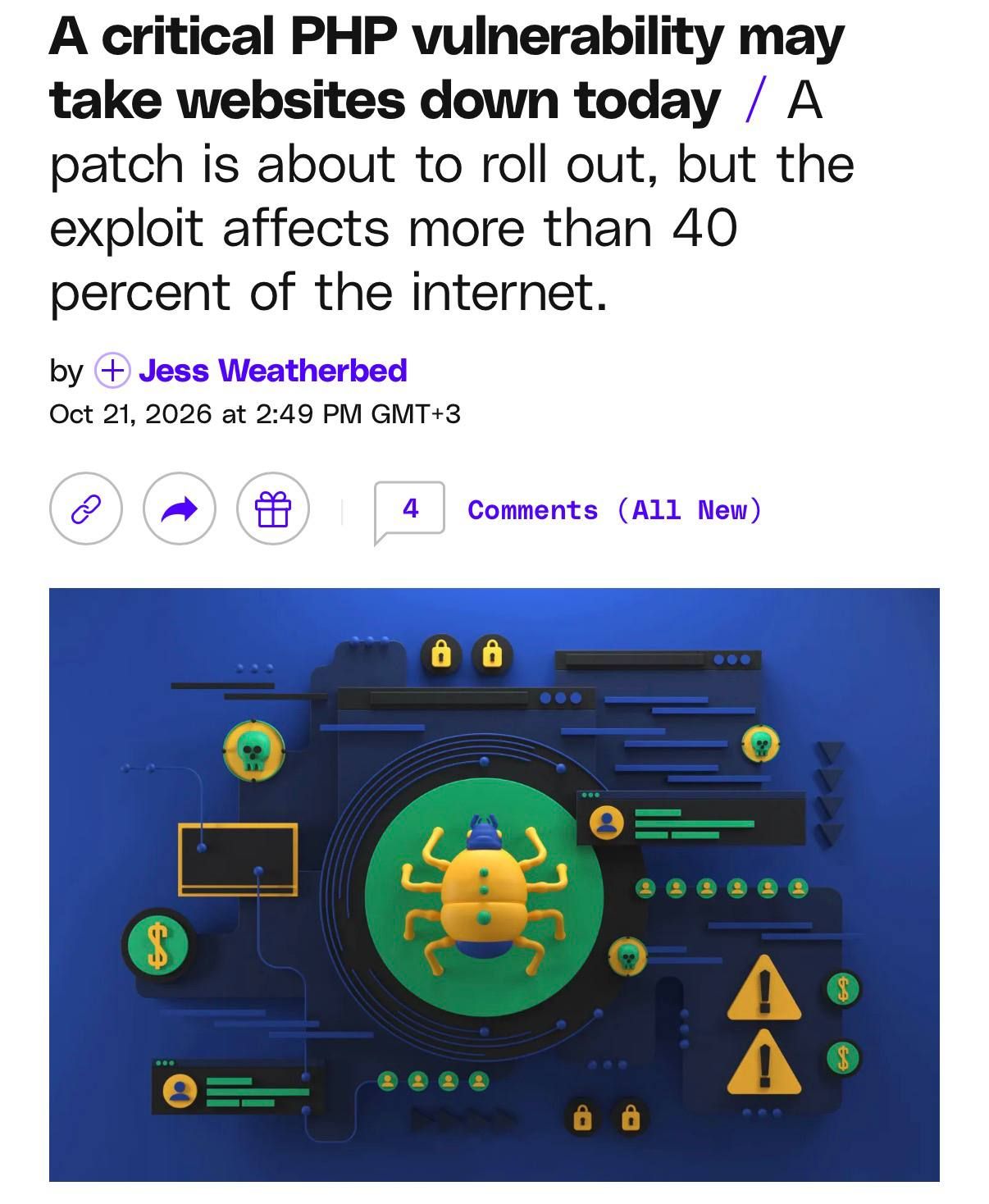 Critical PHP Vulnerabilities Under Internet Threat