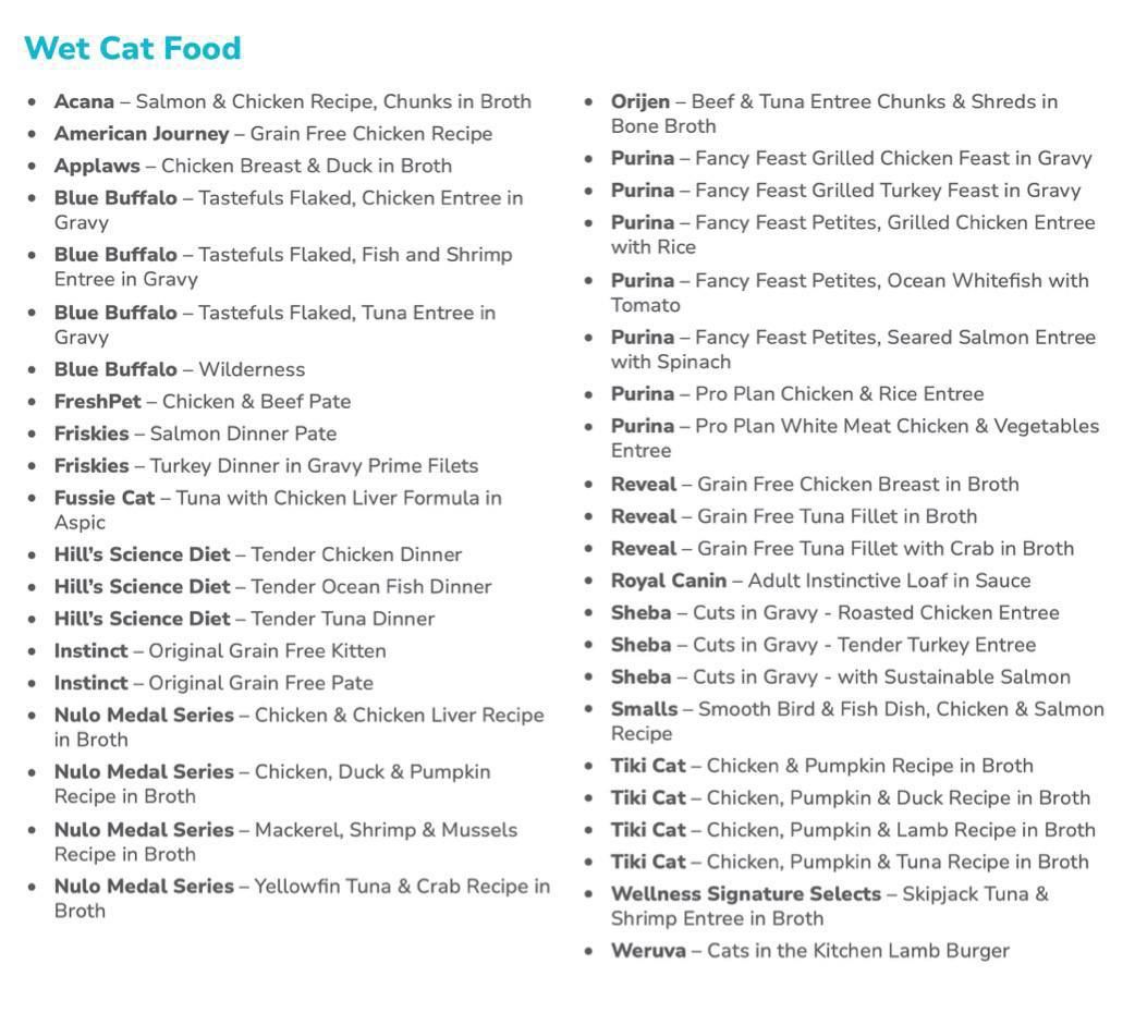 Lead Found in Popular Cat Foods — 2