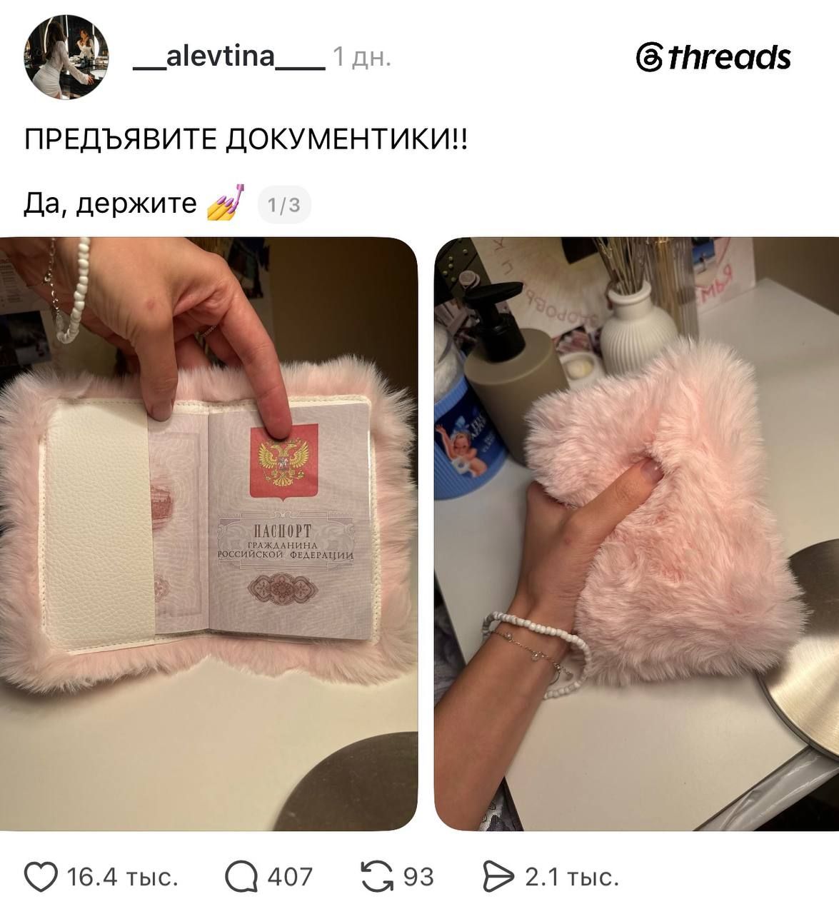 Russian woman creates the most glamorous passport cover