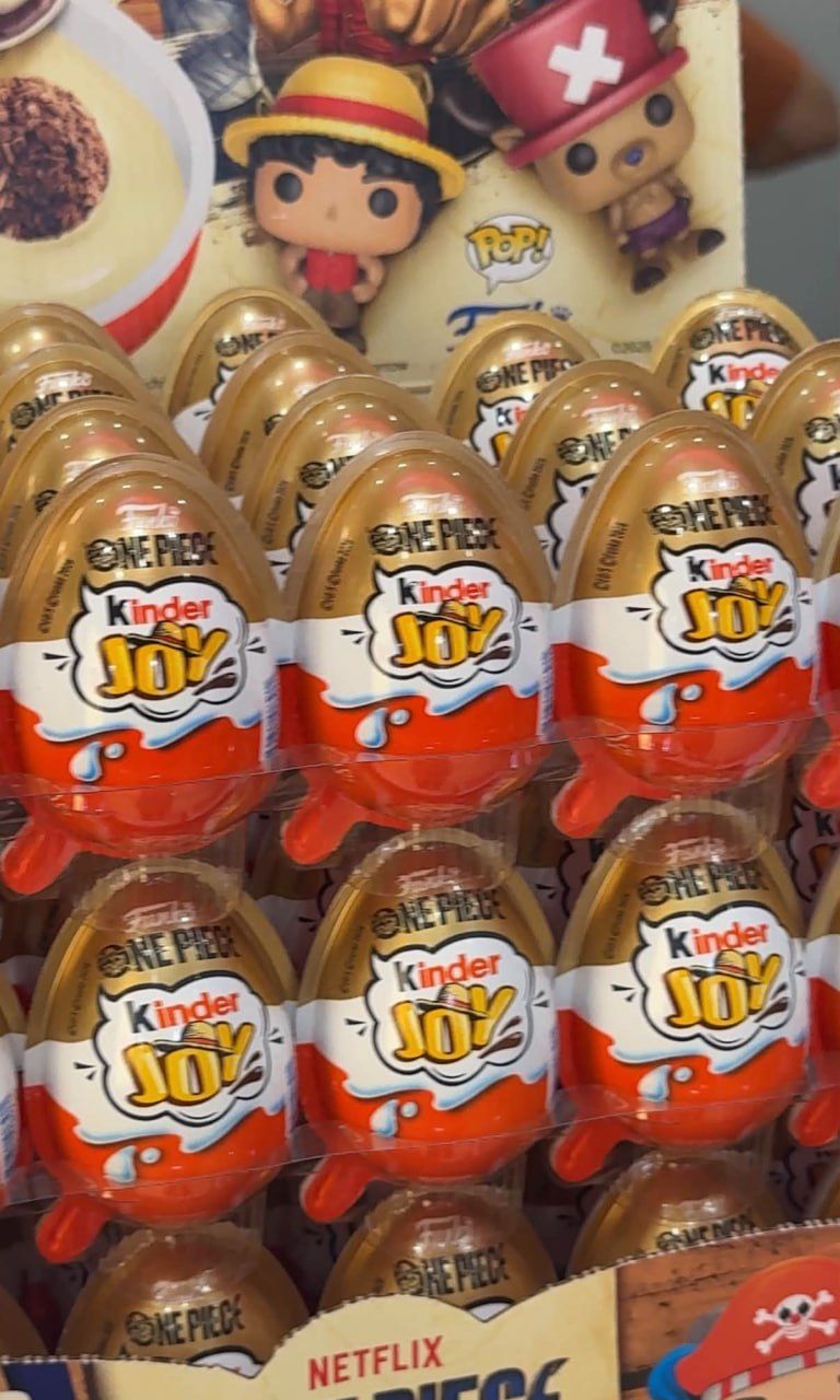 Новые коллекции Kinder Joy по Ван-Пису и Minecraft в России