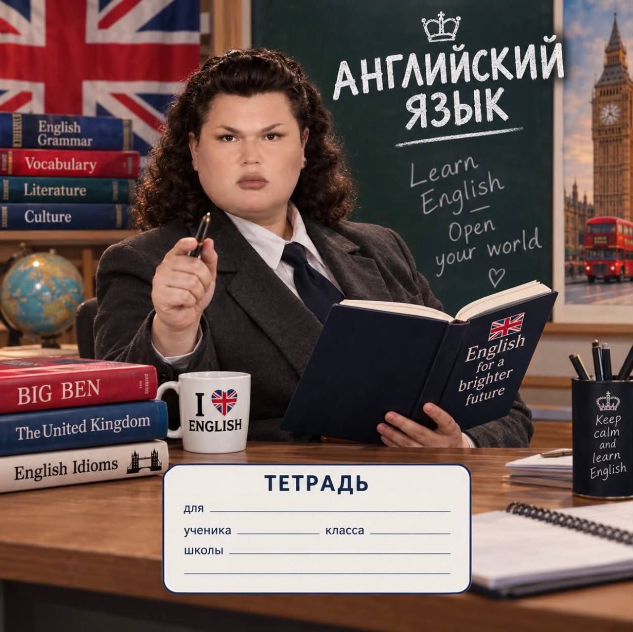 Тетради с Баронессой де Синяк на каждый школьный предмет показали — 2