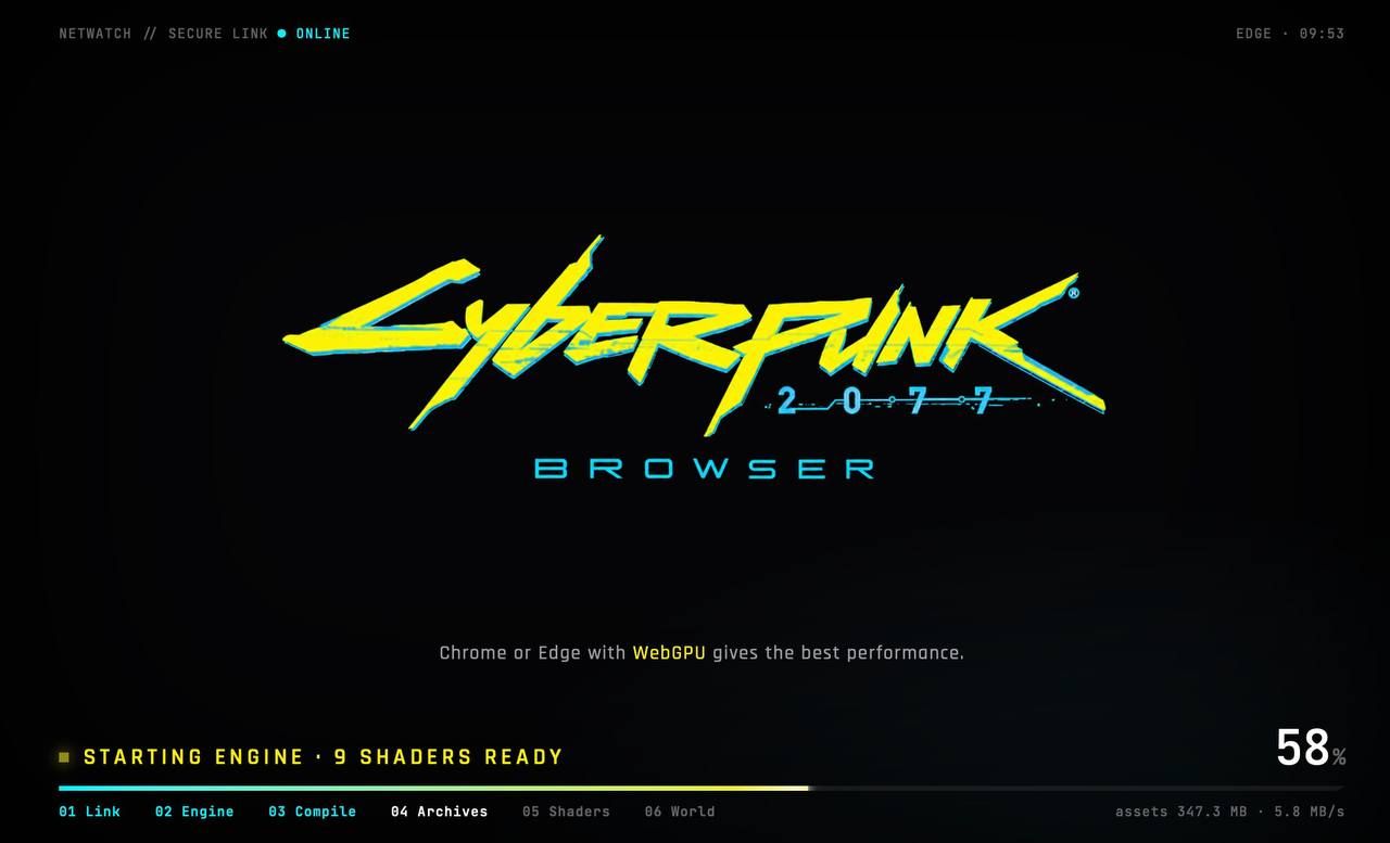 Cyberpunk 2077 released in the browser thanks to AI adaptation