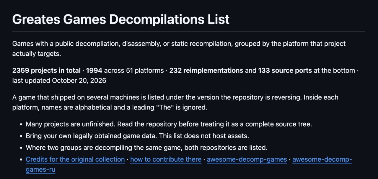 More Than 2,300 Console Game Ports Collected in One Repository